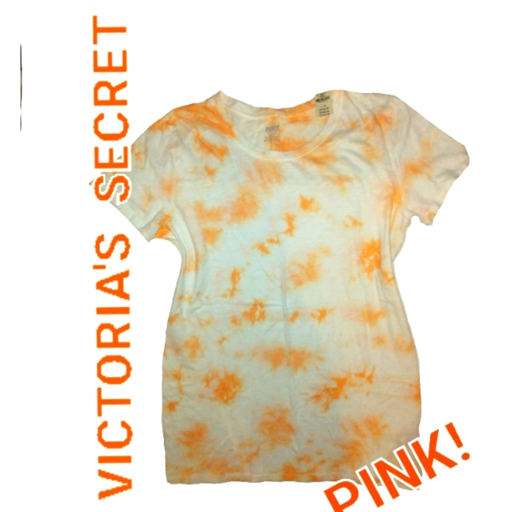 NWT☆Victoria Secret PINK Juniors Cotton Tie Dye Short Sleeve t-shirt